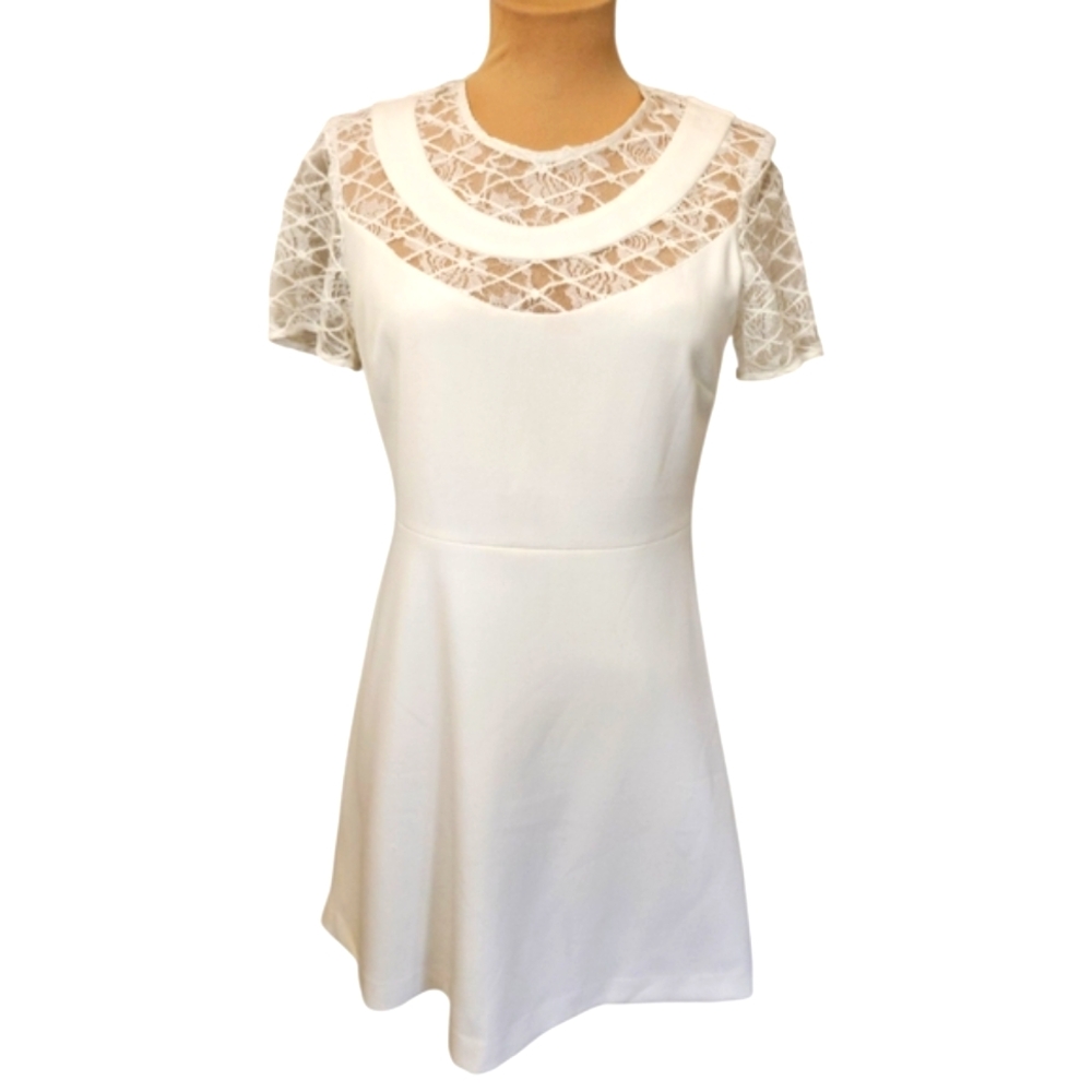 SANDRO PARIS Short Sleeve A-line Cocktail Dress - Size M - Picture 2 of 12